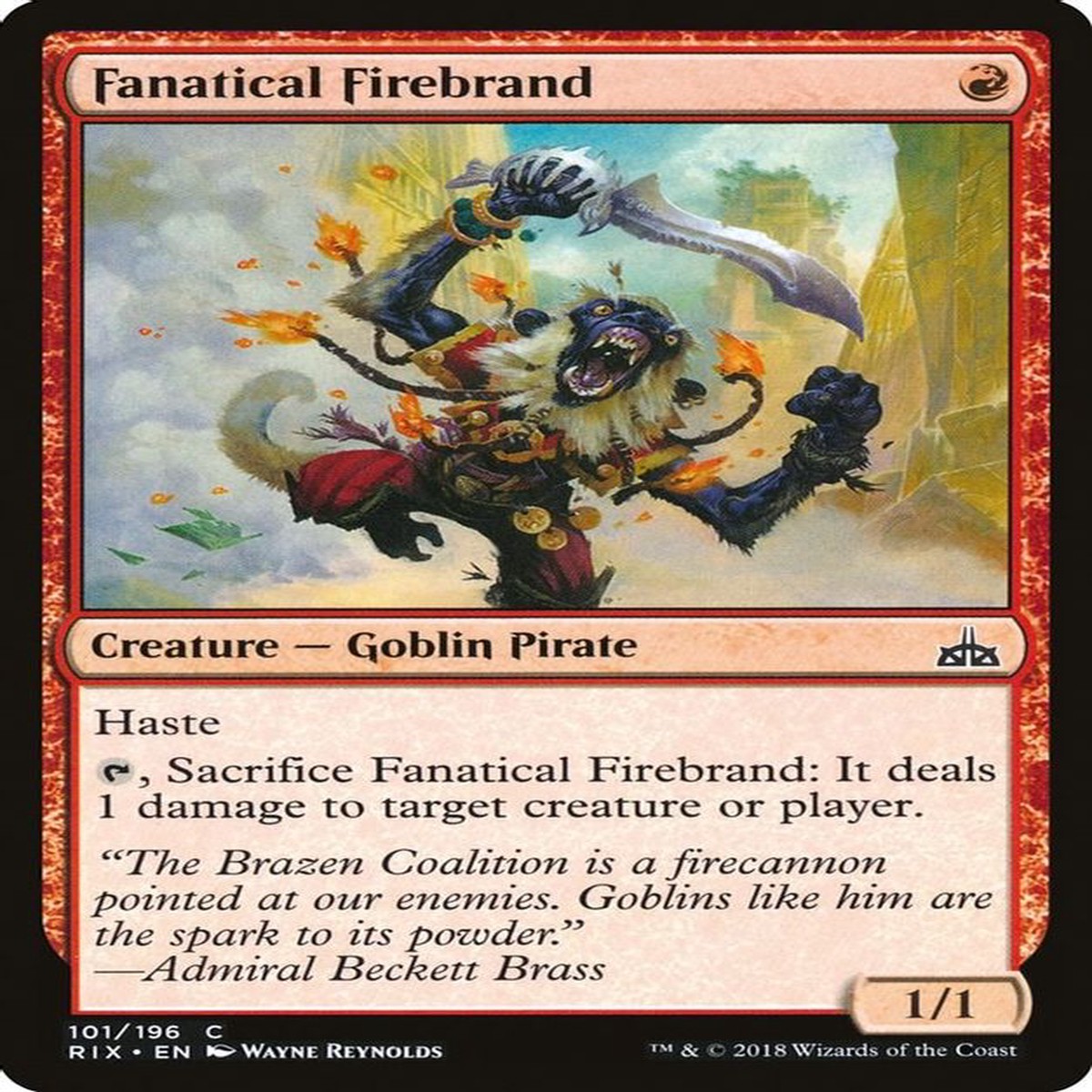 Fanatical Firebrand | 101 | Rivals of Ixalan