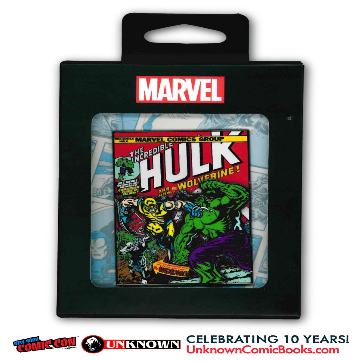 Incredible Hulk #181 3″ Enamel Pin NYCC 2026 | Unknown Comics Exclusve (10/28/2026)