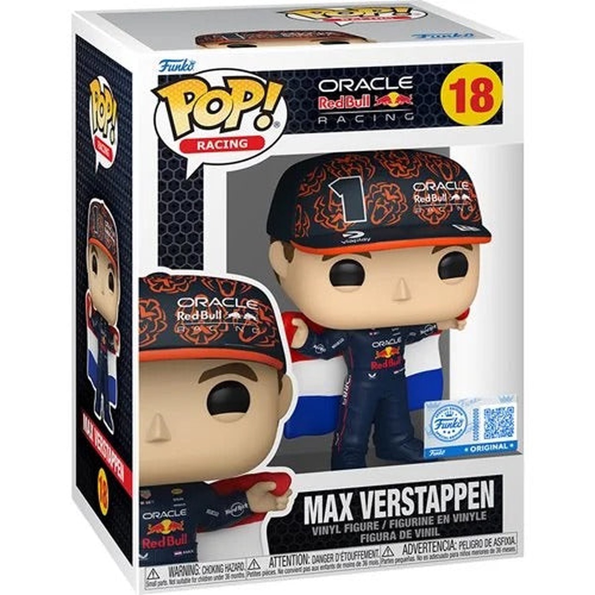 Funko Pop! 18 Formula 1 Red Bull Max Verstappen Vinyl Figure – Entertainment Earth Exclusive