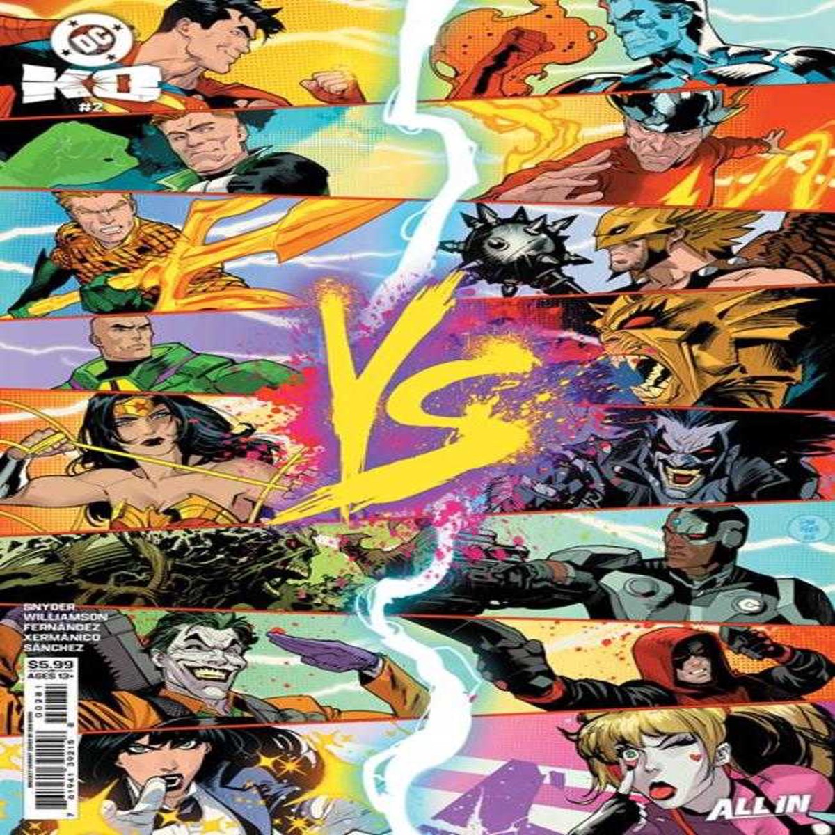 DC K.O. #2 (Of 5) Cover G Dan Mora Bracket Card Stock Variant