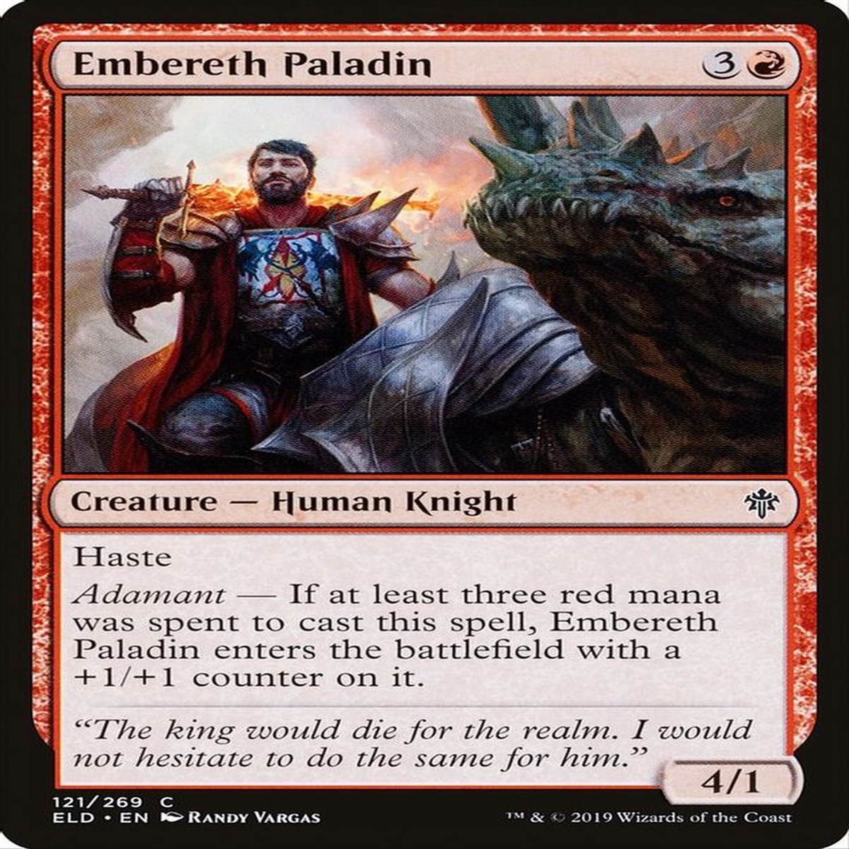 Embereth Paladin | 121 | Throne of Eldraine
