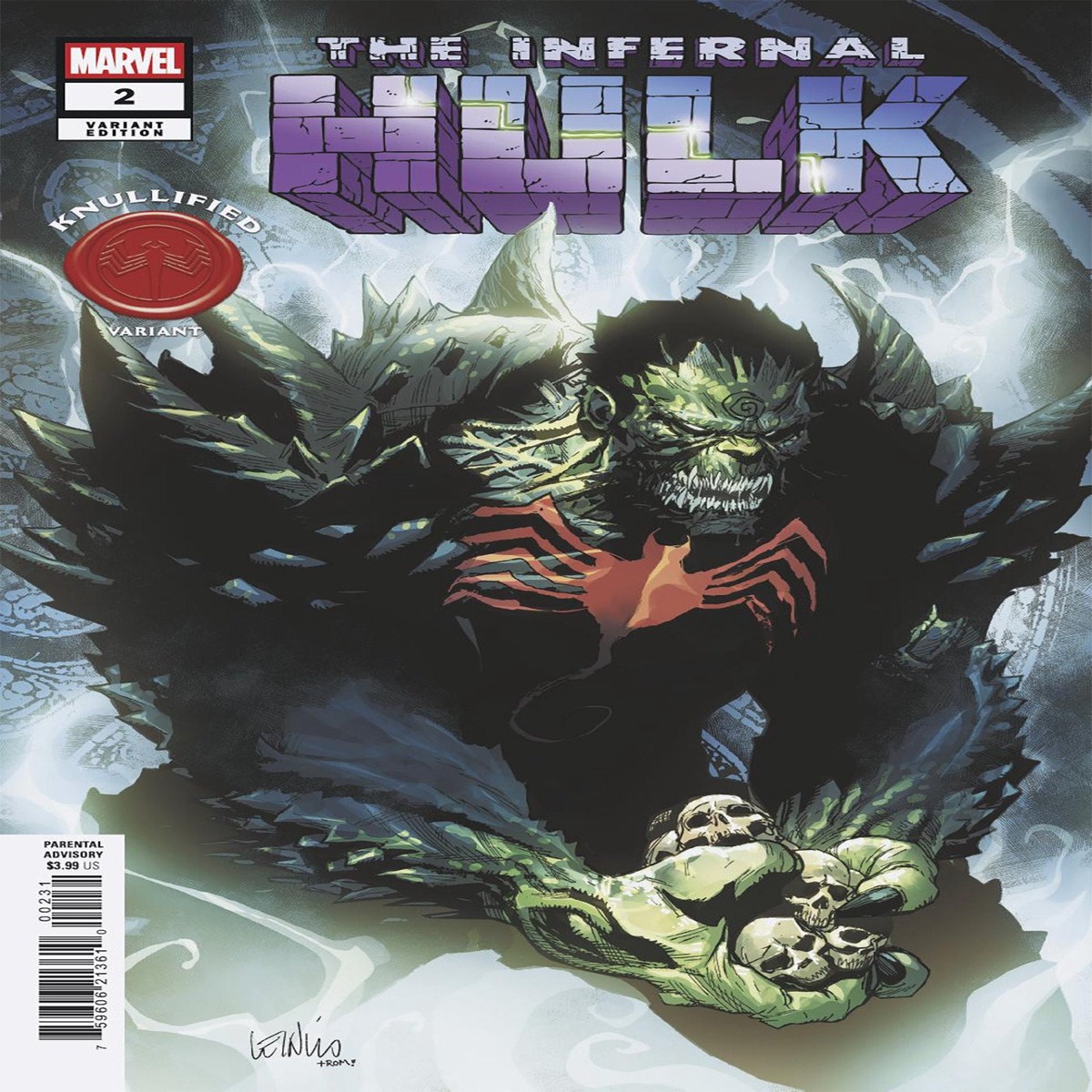 Infernal Hulk #2 Leinil Yu Knullified Variant