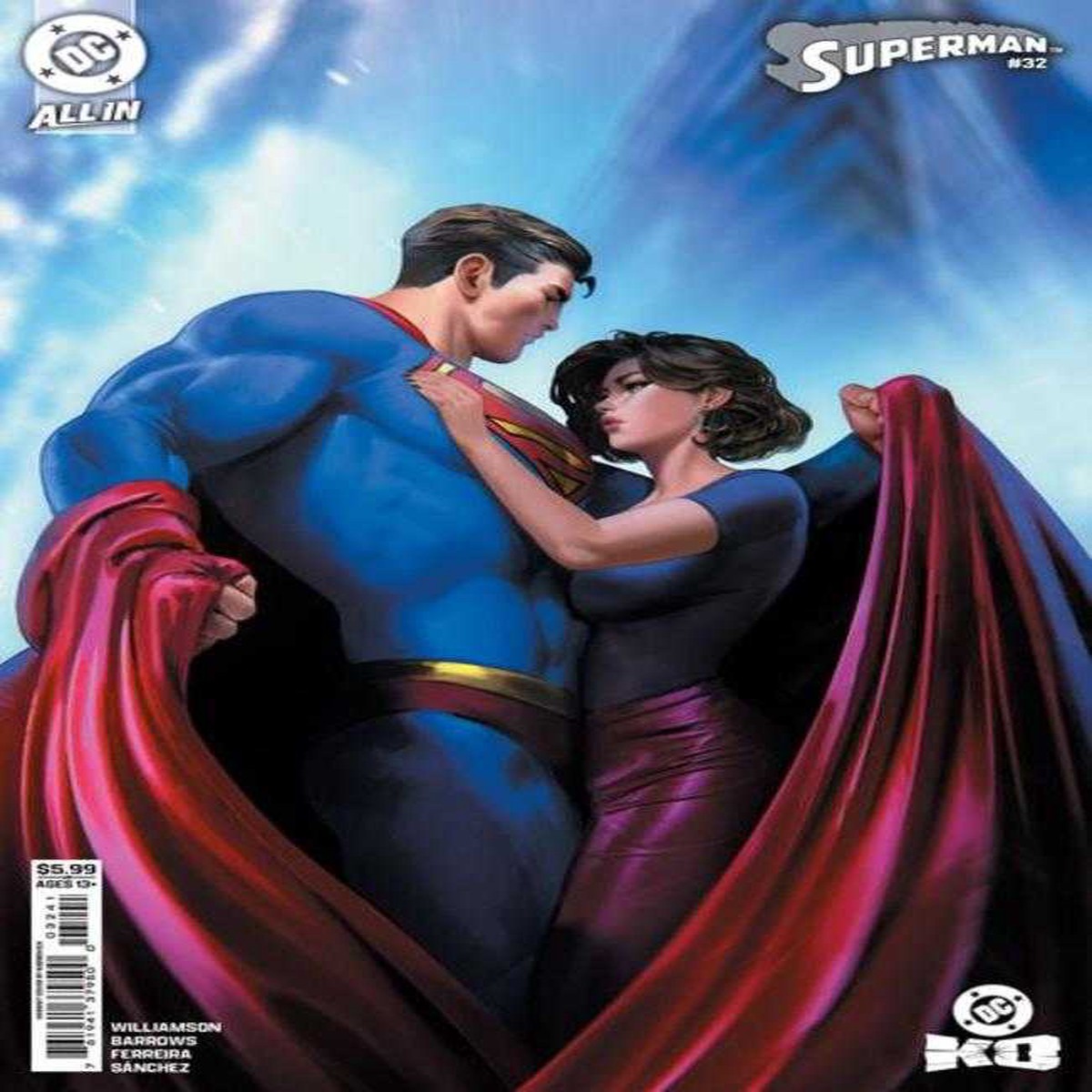 Superman #32 Cover E Noobovich Card Stock Variant (DC K.O.)