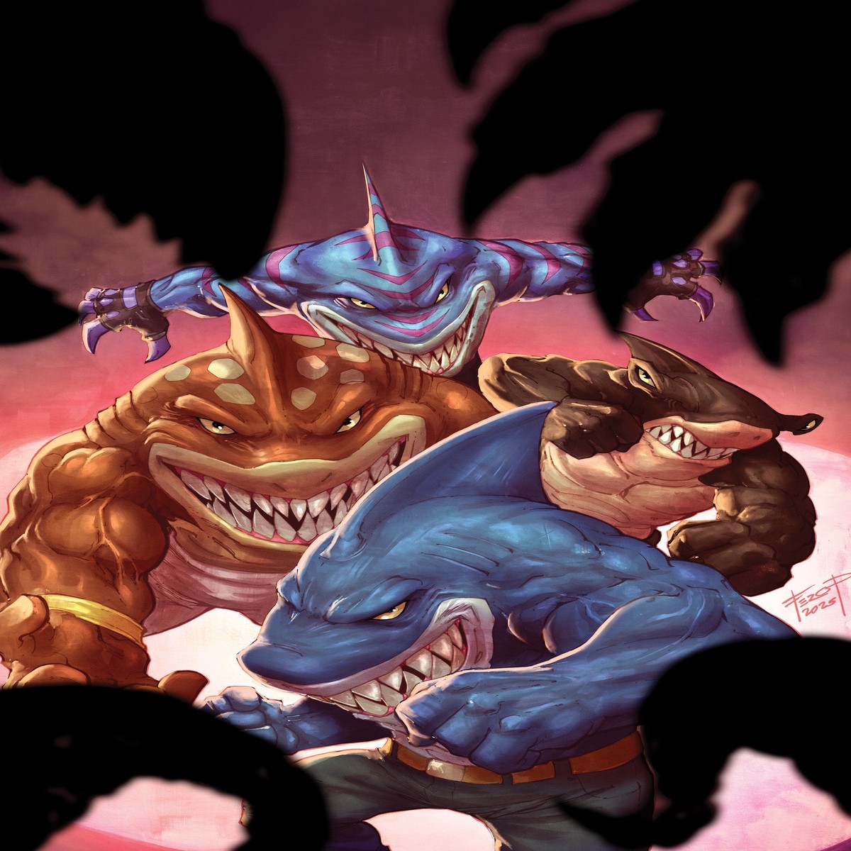 Street Sharks #5 Variant Ri (25) (Pe Full Art)