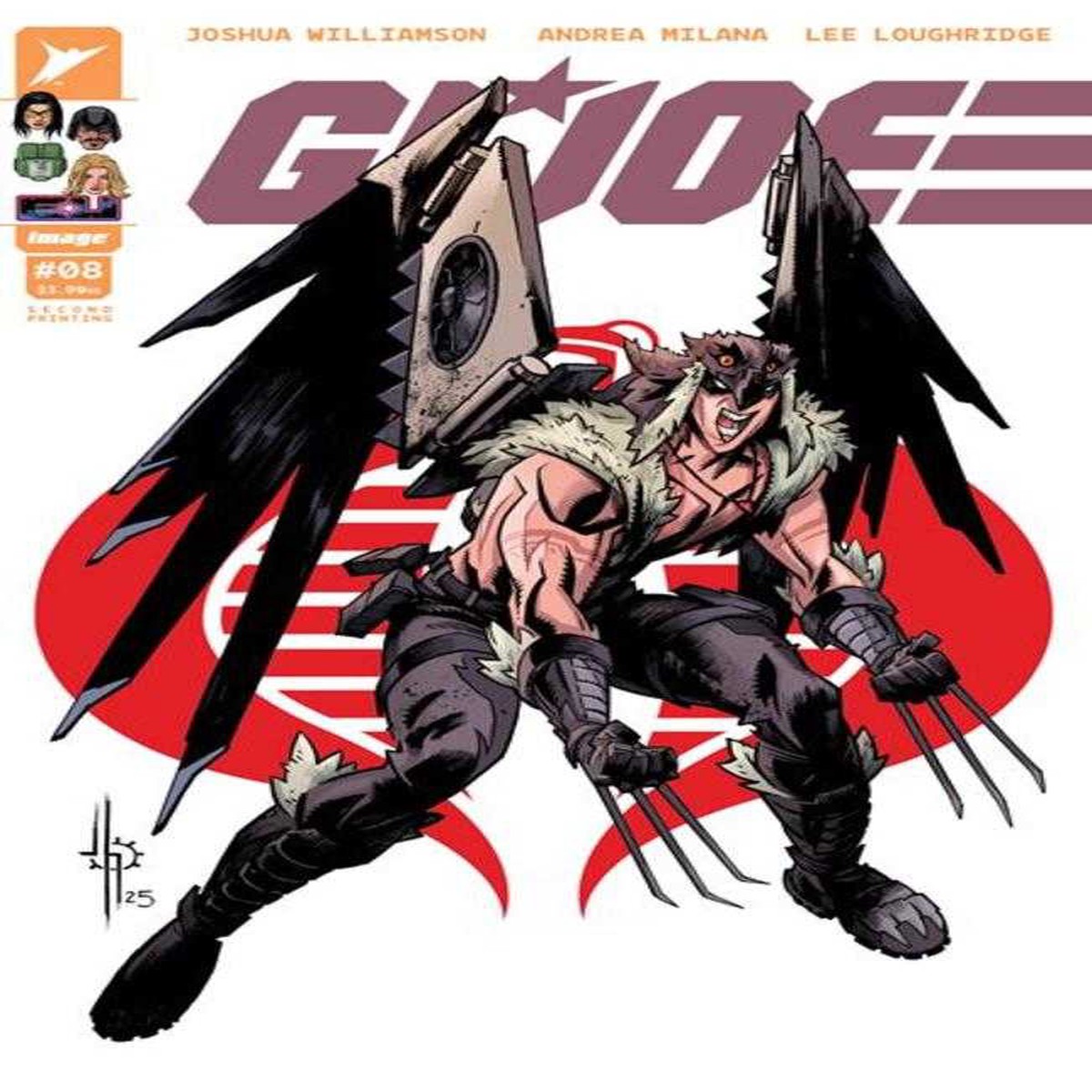 G.I. Joe #8 2 Nd Printing Cover B Jason Howard Raptor Variant
