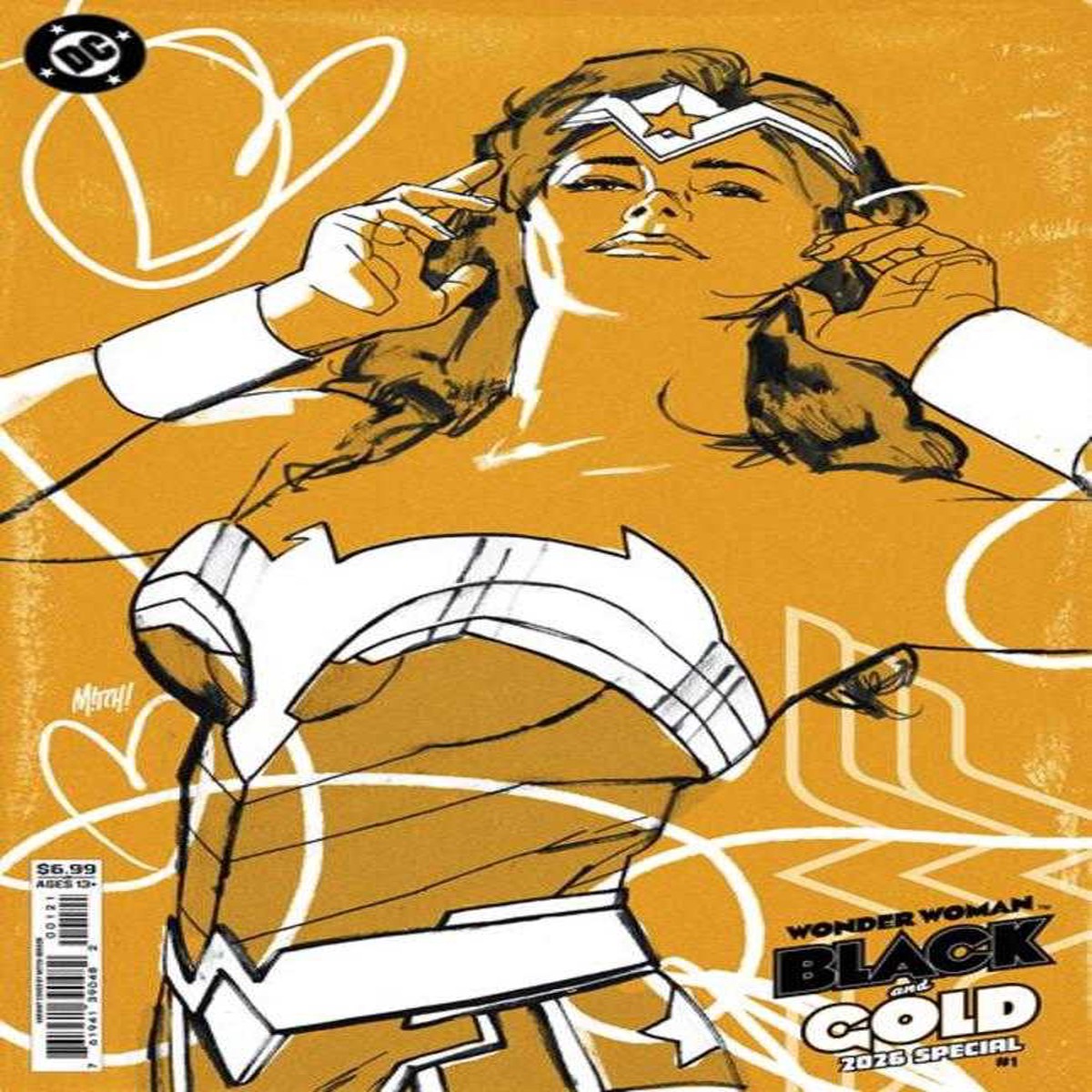 Wonder Woman Black & Gold 2026 Special #1 (One Shot) Cover B Mitch Gerads Card Stock Variant