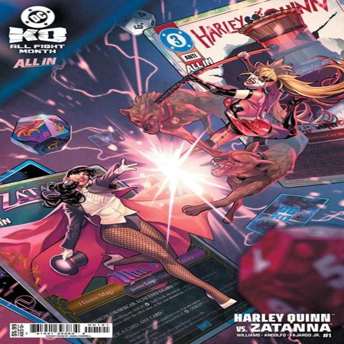 DC K.O. Harley Quinn vs Zatanna #1 (One Shot) Cover C Jamal Campbell Card Stock Variant