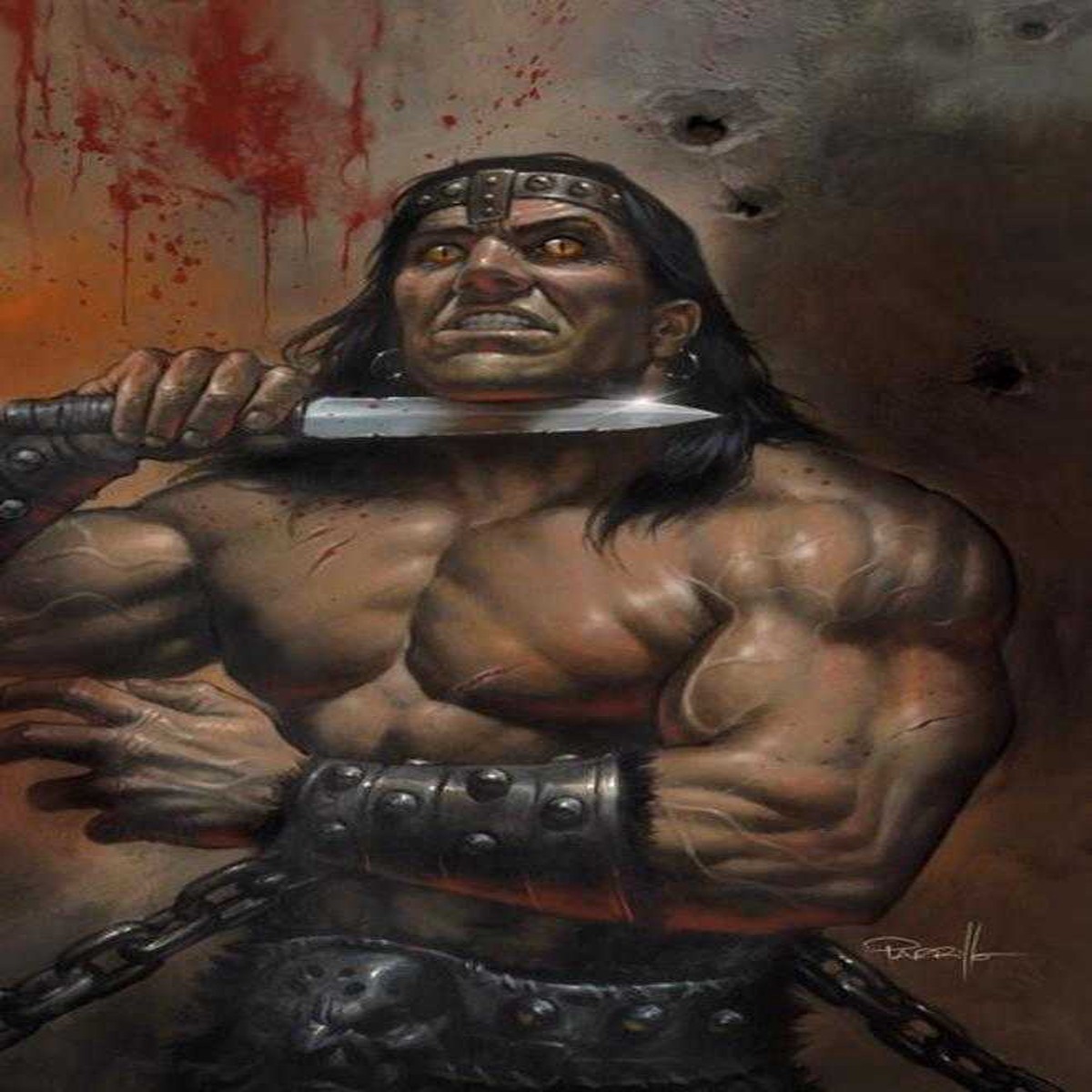 Conan The Barbarian Scourge Of The Serpent #4 (Of 4) Cover E Lucio Parrillo Full Art Variant (Mature)