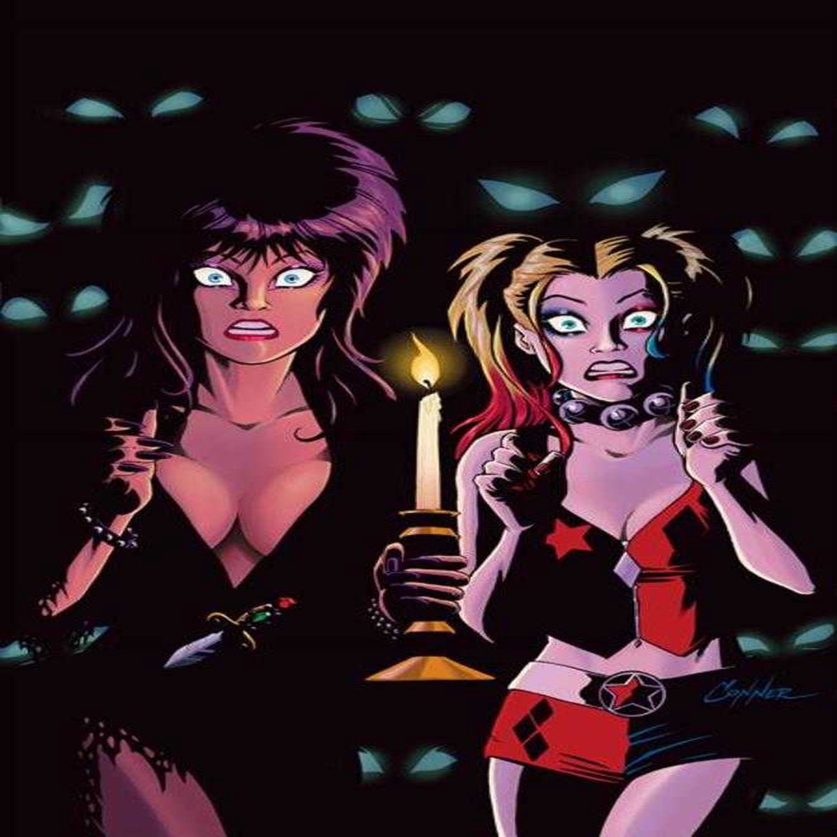 Harley Quinn X Elvira #4 Cover L Inc 1:20 Conner