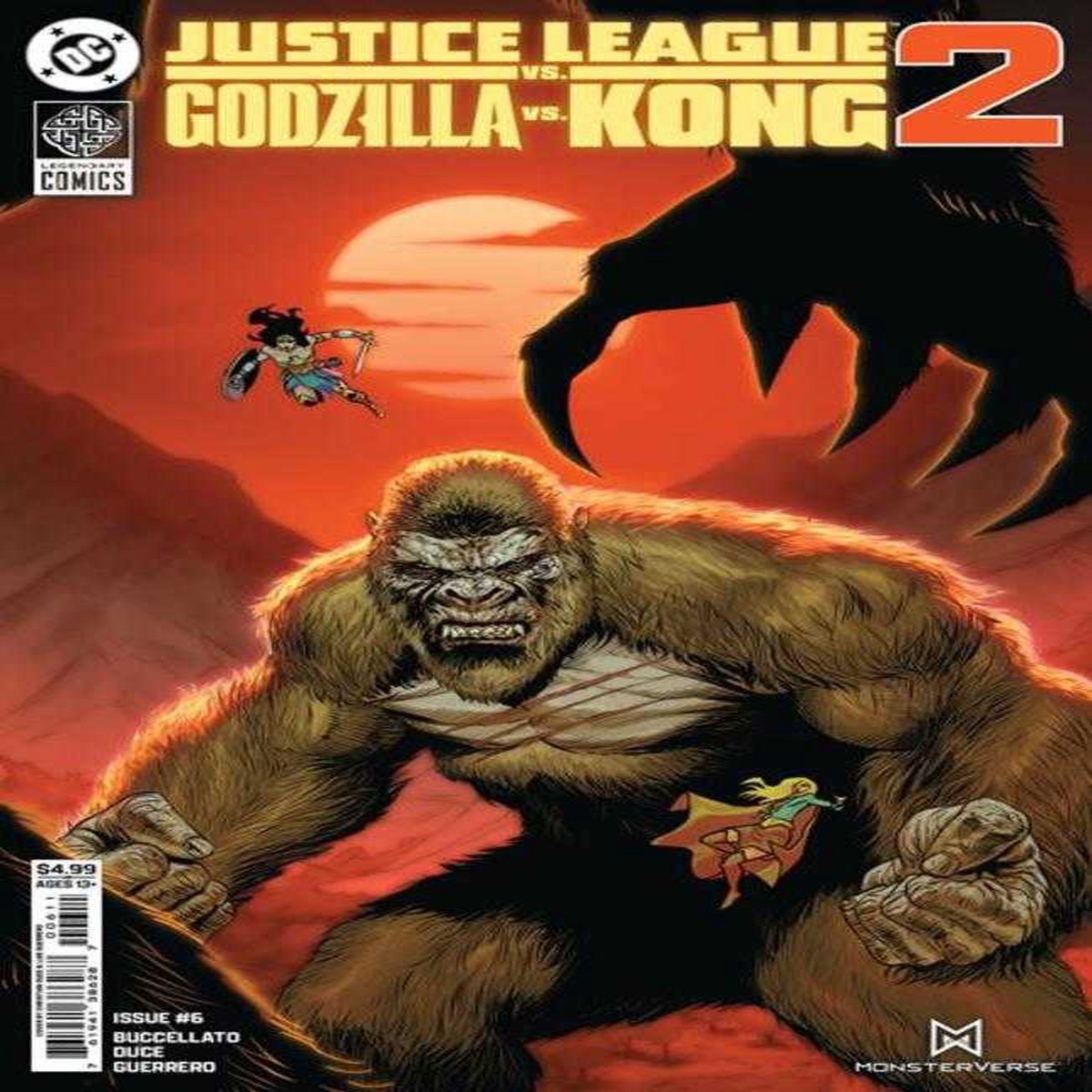 Justice League vs Godzilla vs Kong 2 #6 (Of 7) Cover A Christian Duce