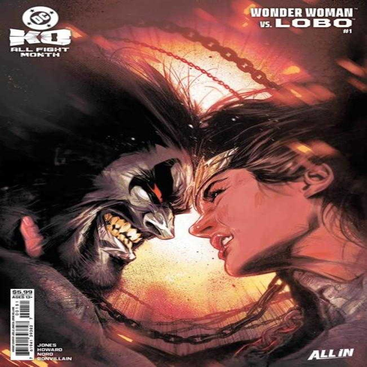DC K.O. Wonder Woman vs Lobo #1 (One Shot) Cover C Joelle Jones Card Stock Variant