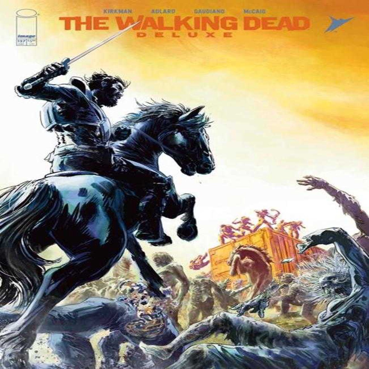 Walking Dead Deluxe #127 Cover C Steffano Gaudiano Connecting Variant (Mature)