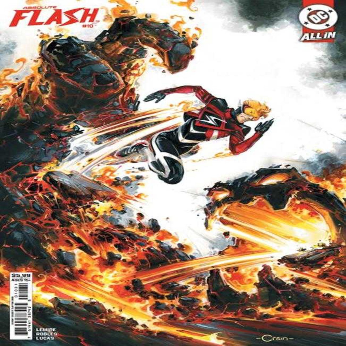Absolute Flash #10 Cover C Clayton Crain Card Stock Variant