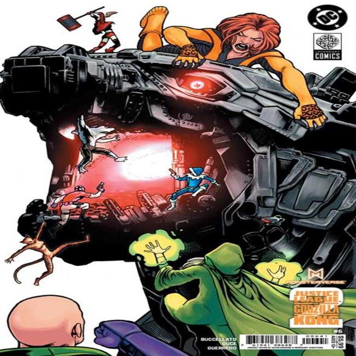 Justice League vs Godzilla vs Kong 2 #6 (Of 7) Cover D Kevin Maguire Card Stock Variant