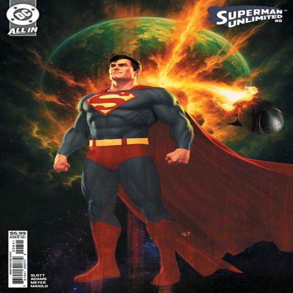 Superman Unlimited #8 Cover D Ariel Olivetti Card Stock Variant