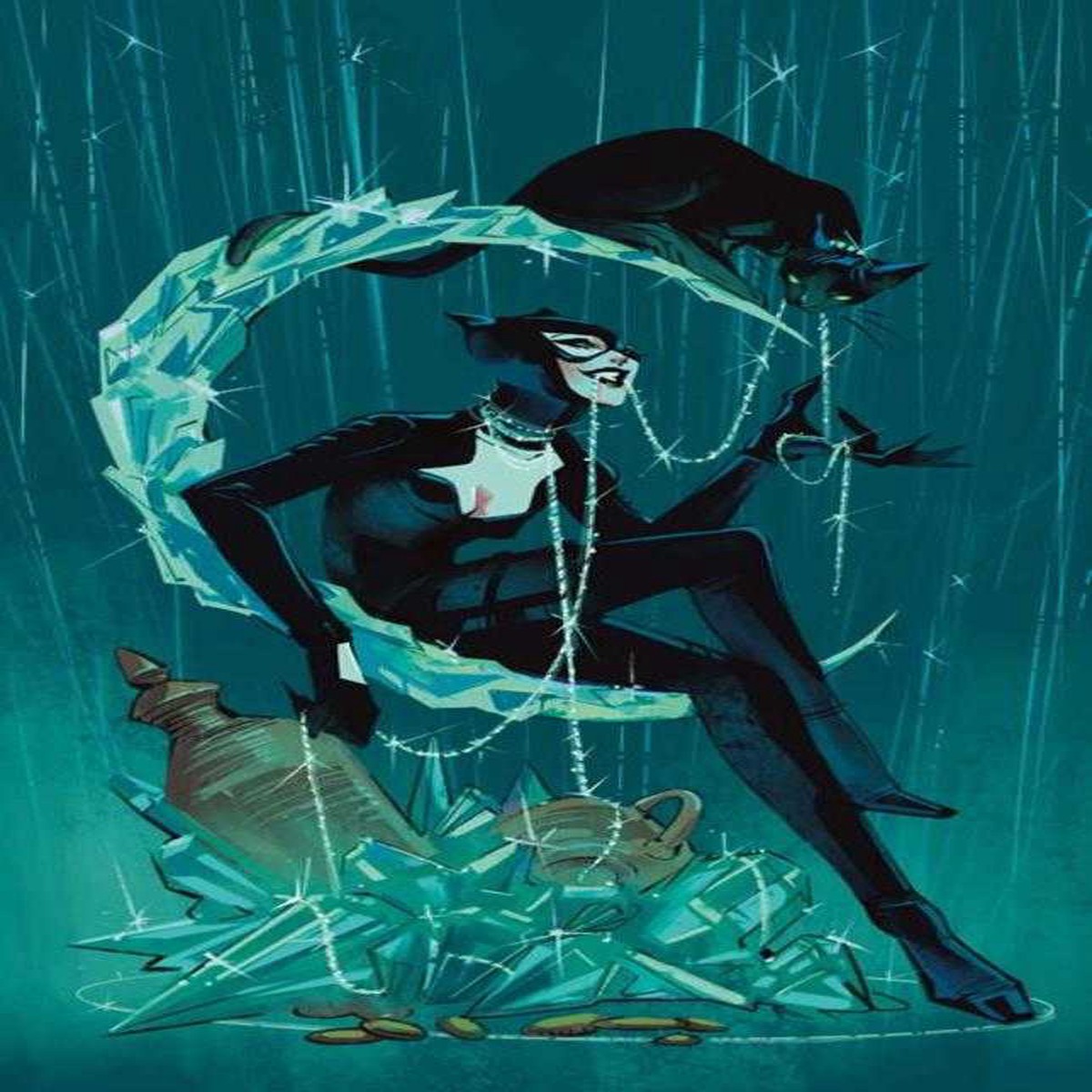 Catwoman #82 Cover D Sarah Baslaim Card Stock Variant