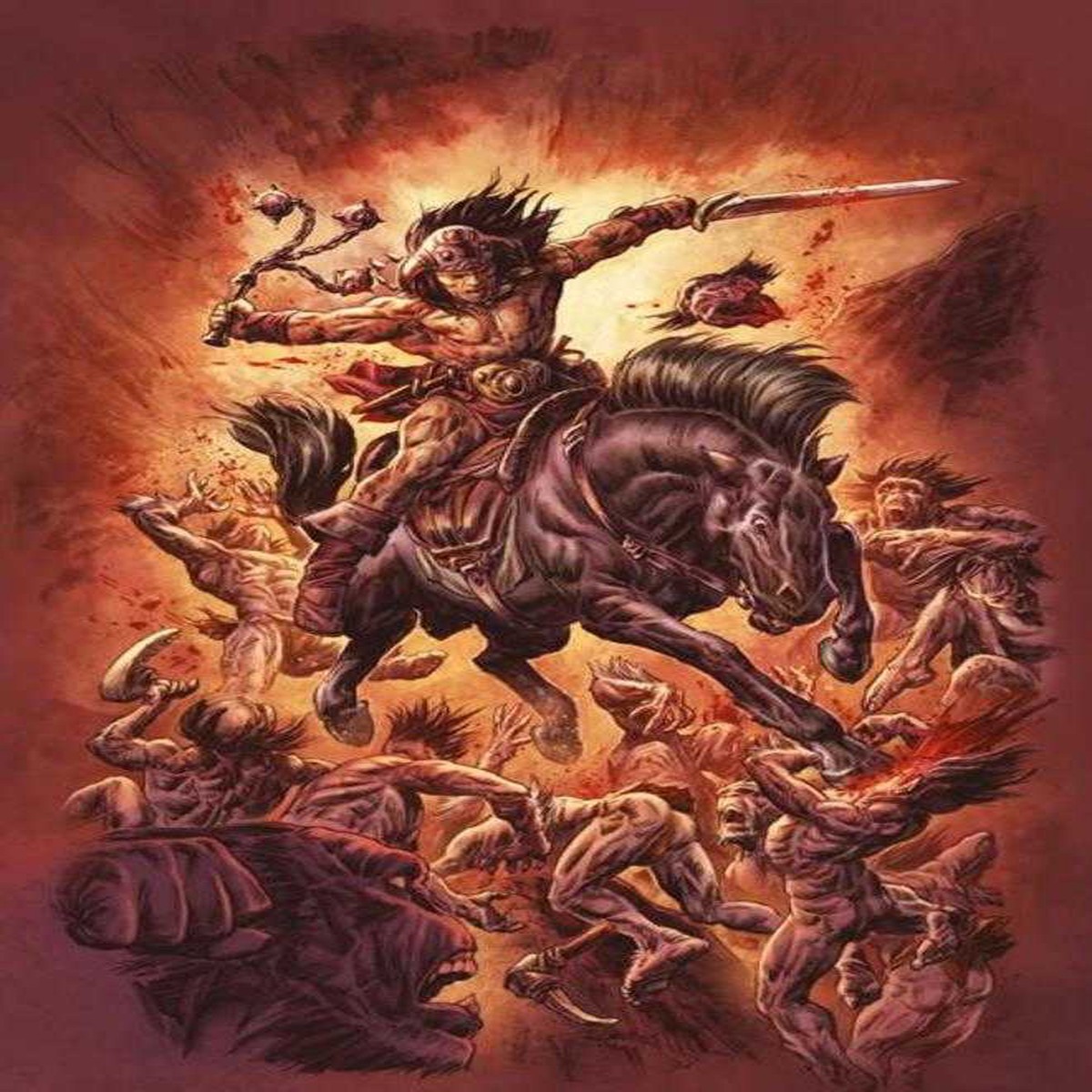 Conan The Barbarian #27 Cover E Doug Braithwaite Full Art Variant (Mature)