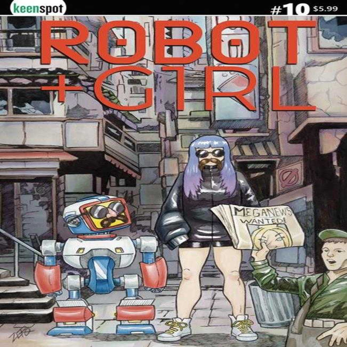 Robot + Girl #10 Cover C Joe Williamson Variant