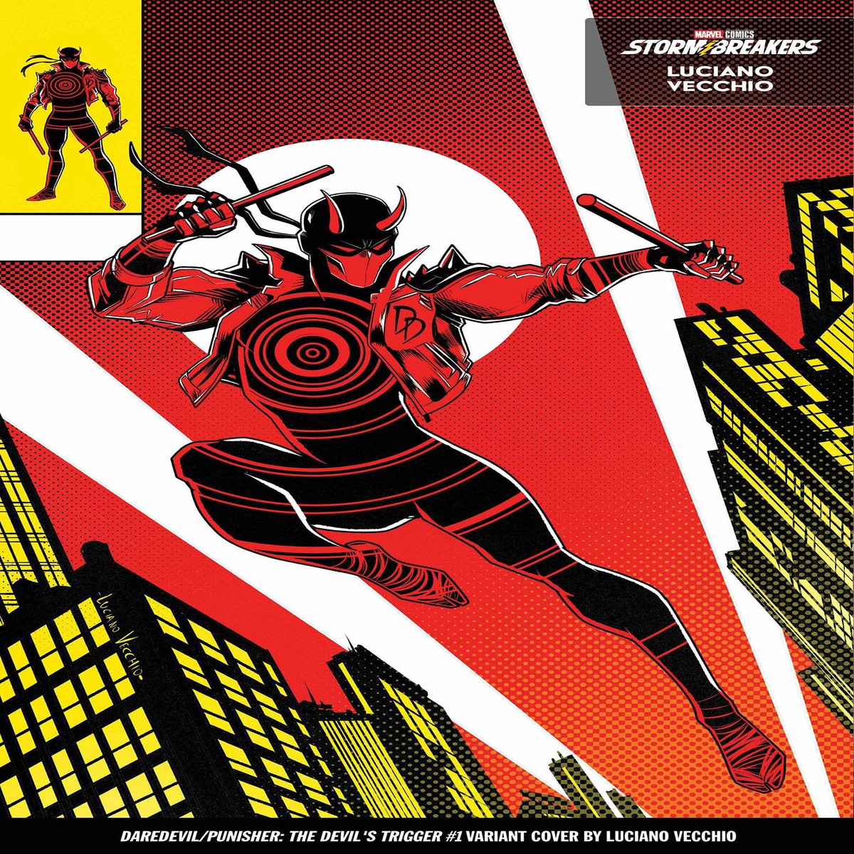 Daredevil/Punisher: The Devil’s Trigger #1 Luciano Vecchio From The Chaos A Costume Variant