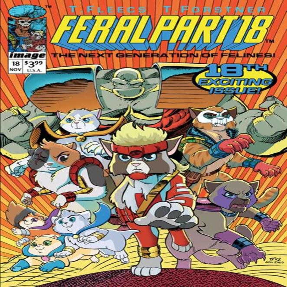 Feral #18 Cover D Tony Fleecs & Trish Forstner Youngblood Team Up Variant