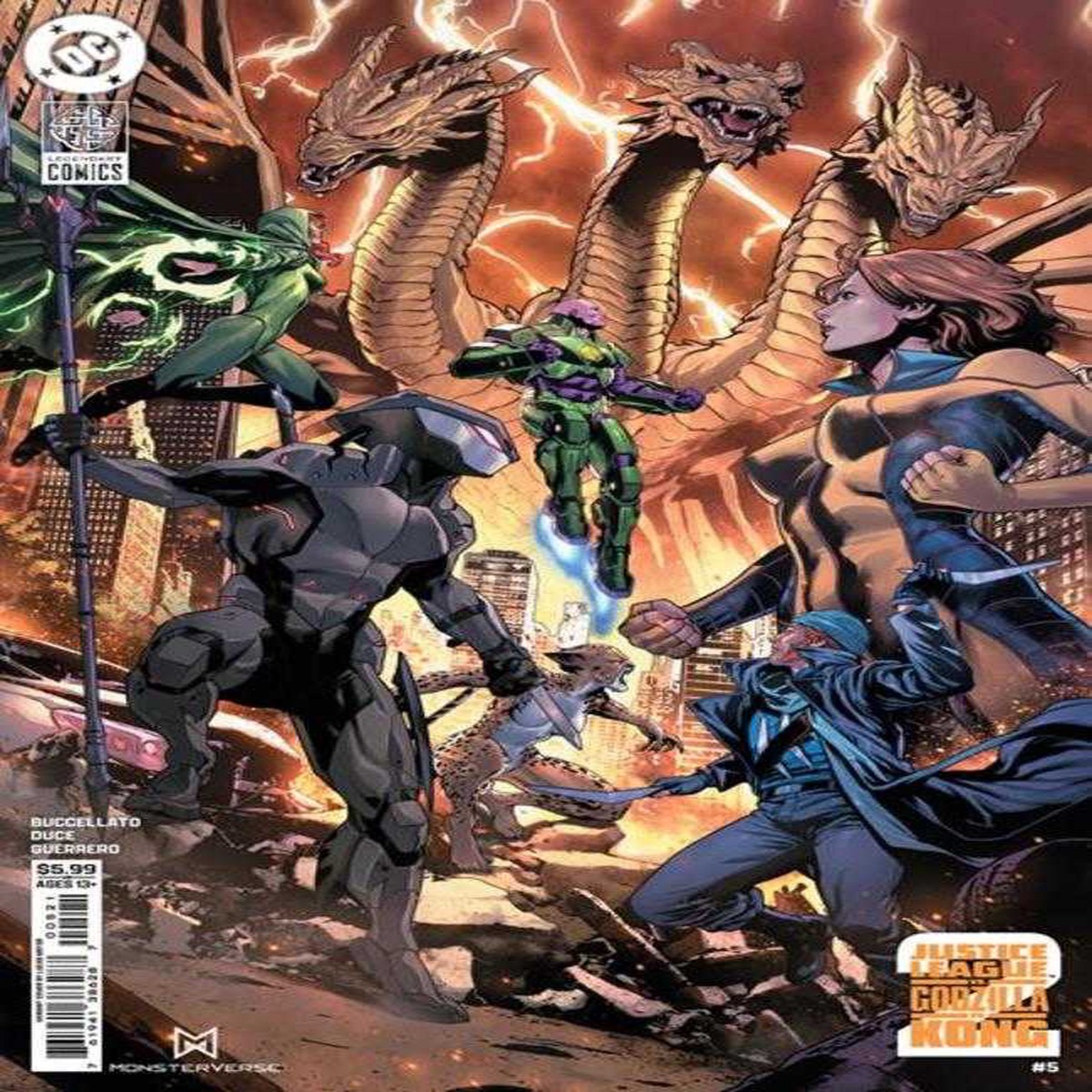Justice League vs Godzilla vs Kong 2 #5 (Of 7) Cover C Lucas Meyer Card Stock Variant