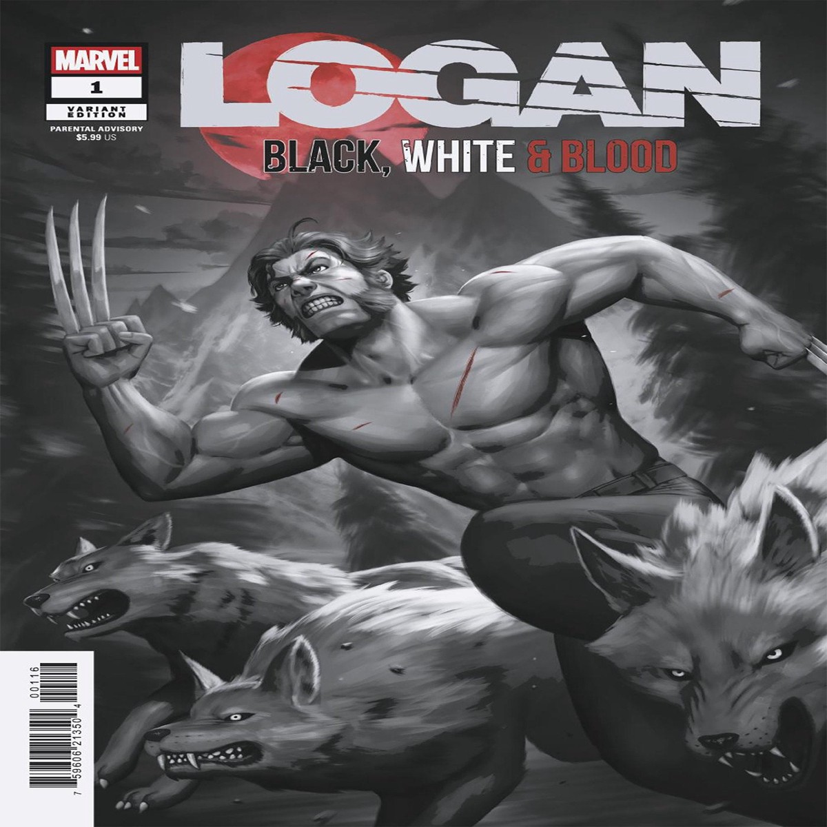 Logan: Black, White & Blood #1 Woo Chul Lee 1:25
