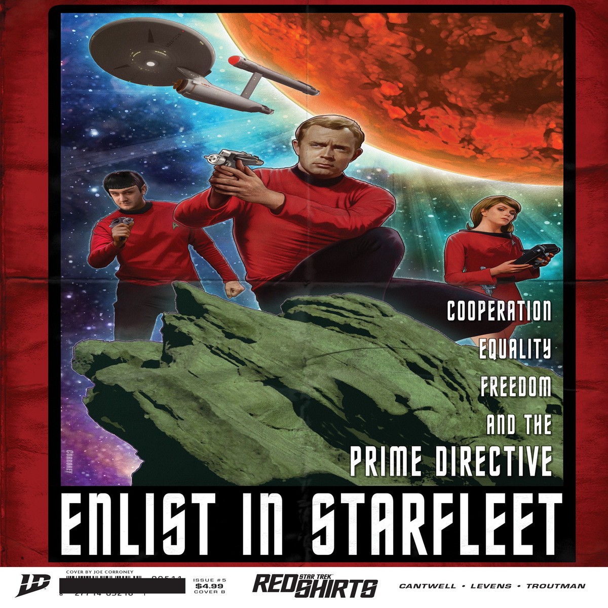 Star Trek: Red Shirts #5 Variant B (CorroneyFederation Recruitment)