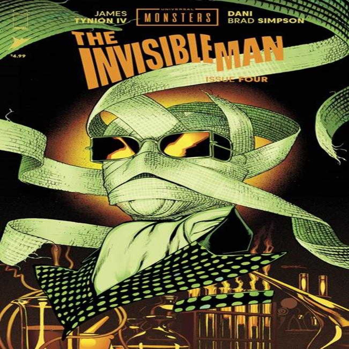 Universal Monsters The Invisible Man #4 (Of 4) Cover B Ryan Sook Variant