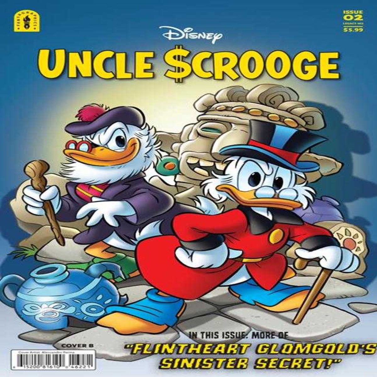 Uncle Scrooge Flintheart Glomgolds Sinister Secret #2 (Of 3) Cover B Alessandro Perina Variant