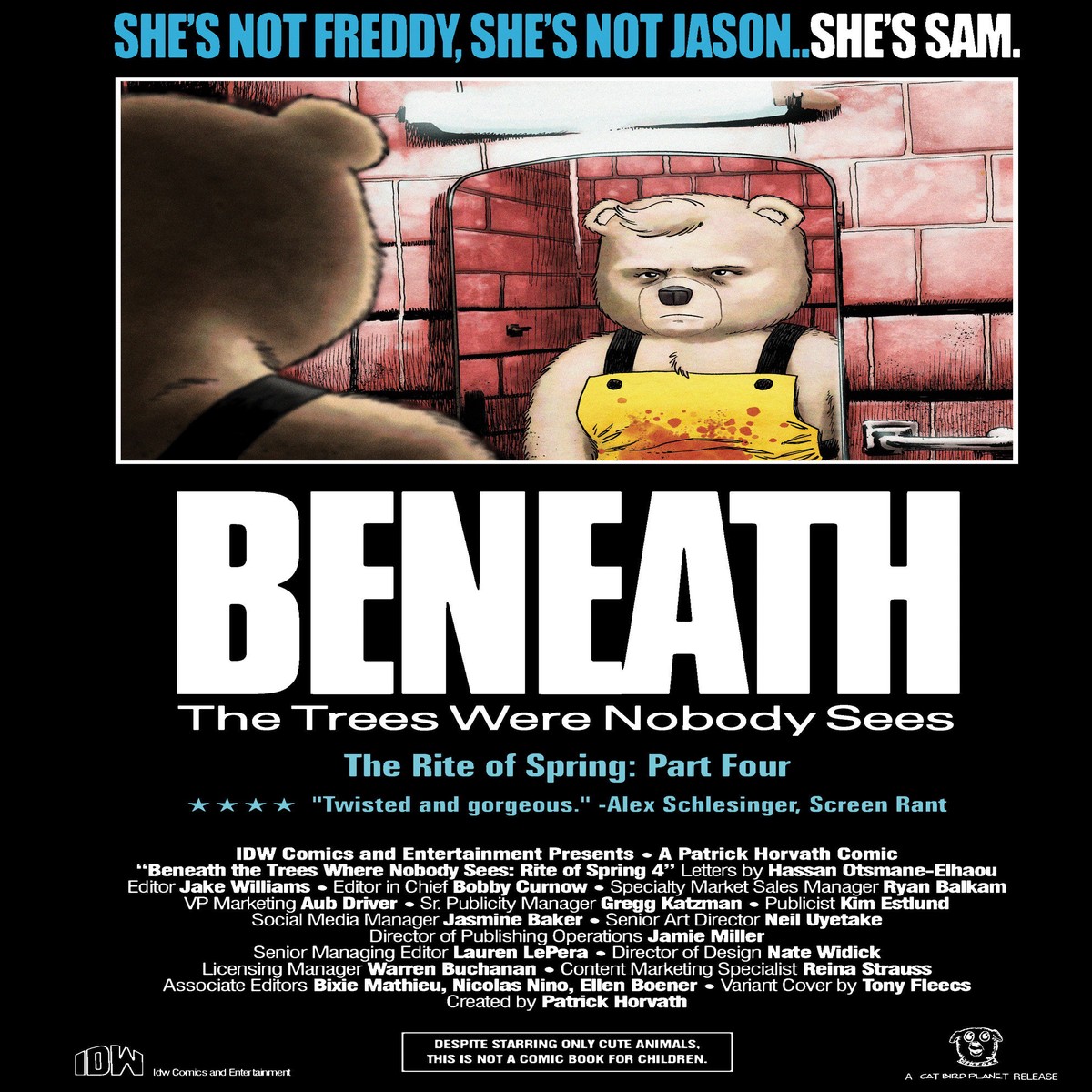 Beneath The Trees Where Nobody Sees: Rite Of Spring #4 Variant B (FleecsMovie Homage Cover)