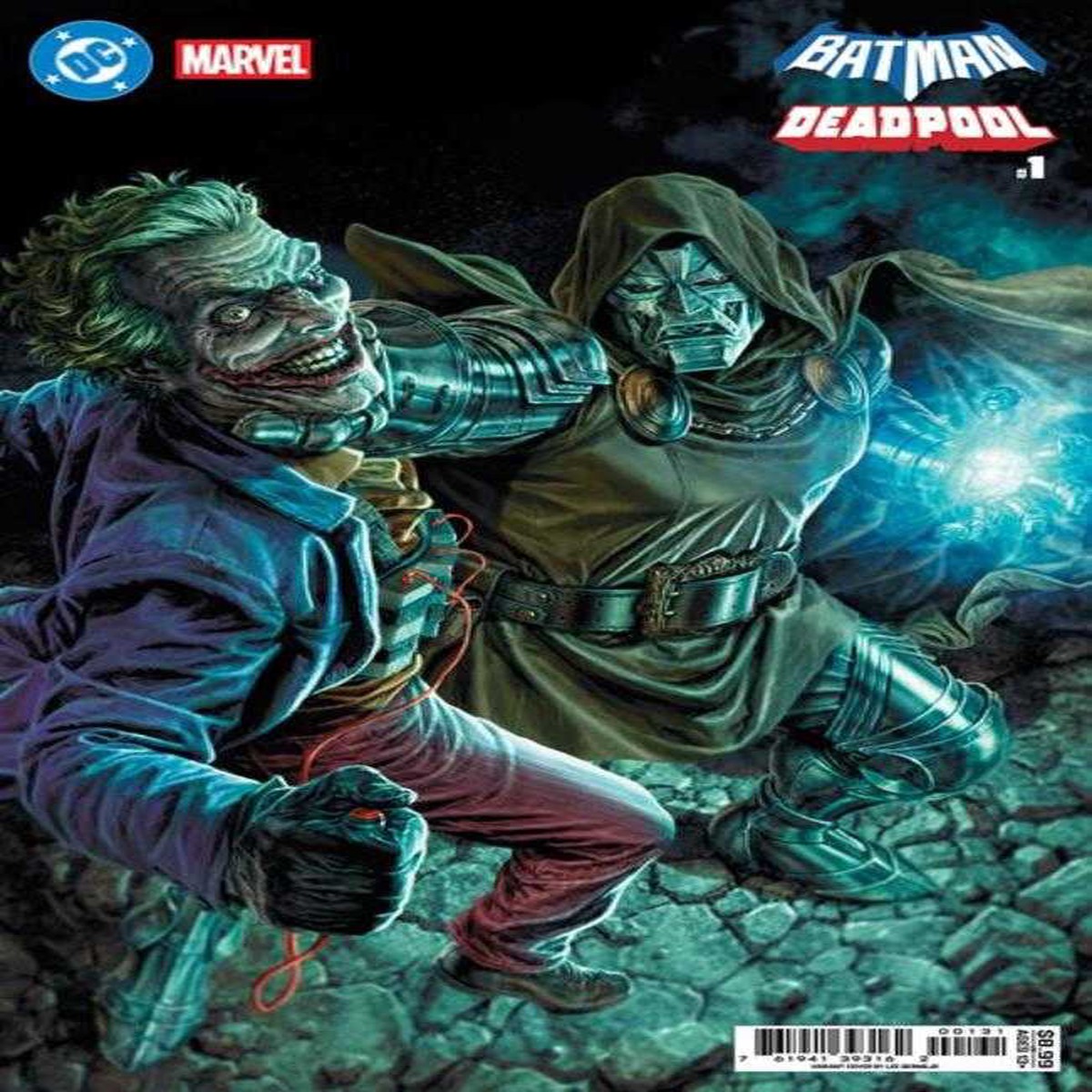 DC Marvel Batman Deadpool #1 (One Shot) Cover C Lee Bermejo Joker Dr Doom Card Stock Variant