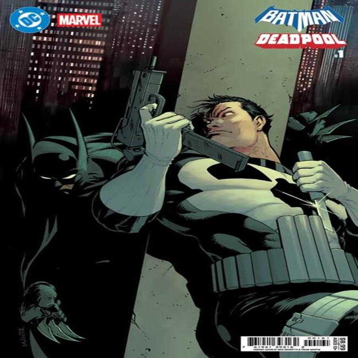 DC Marvel Batman Deadpool #1 (One Shot) Cover G Nick Dragotta Batman Punisher Card Stock Variant