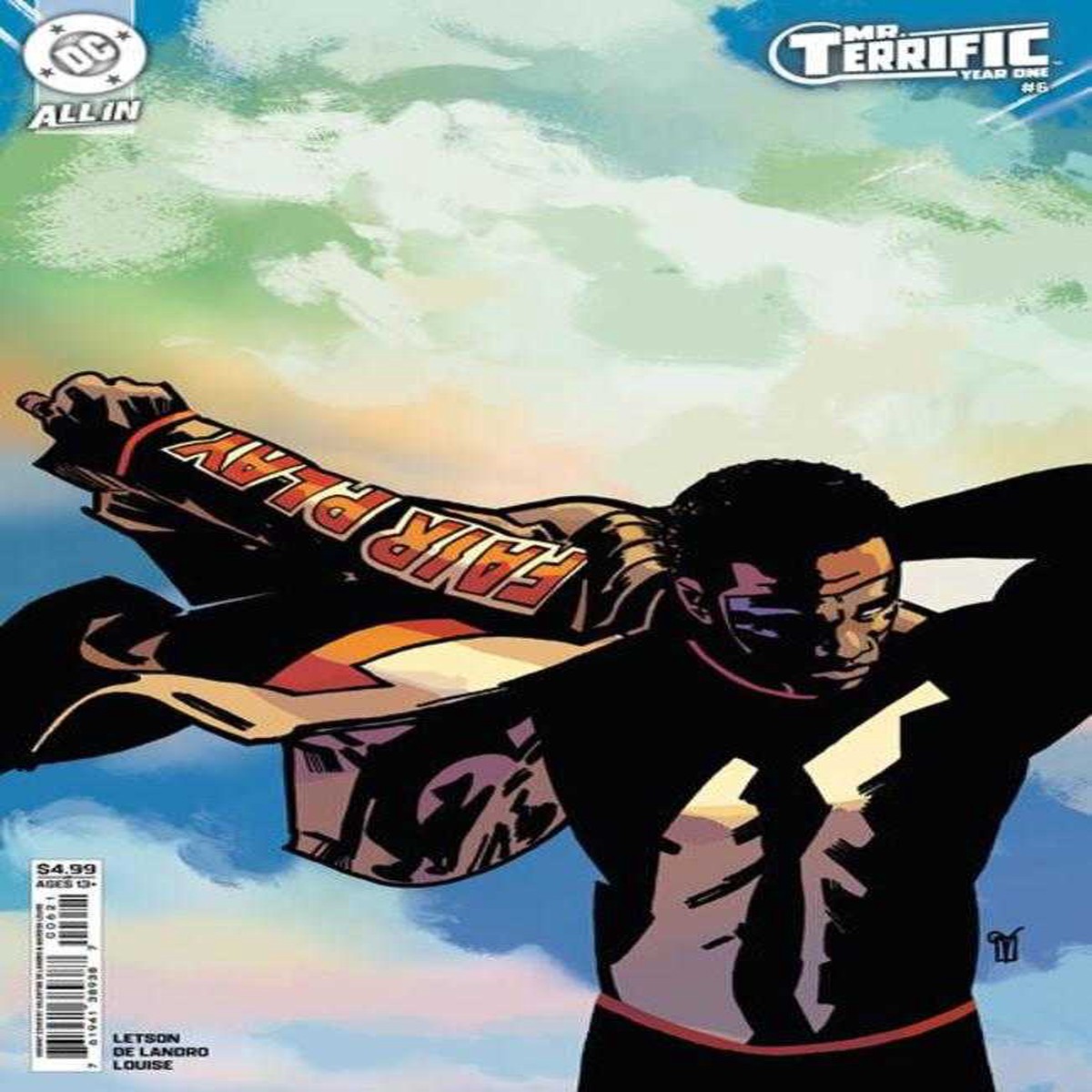Mr Terrific Year One #6 (Of 6) Cover B Valentine De Landro Card Stock Variant