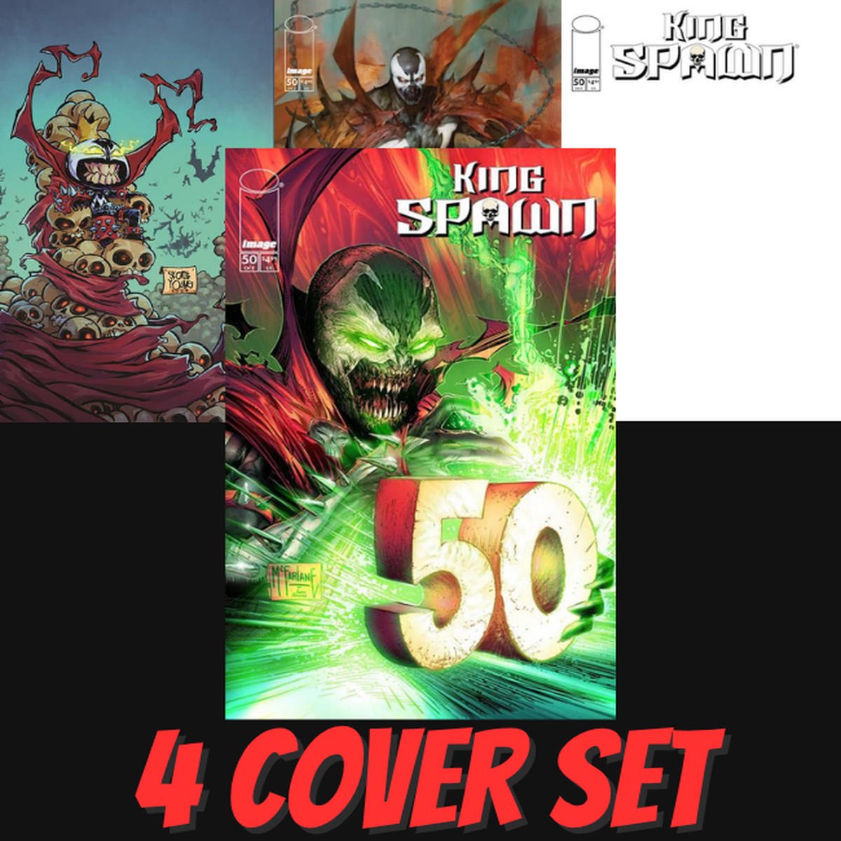 KING SPAWN #50 – 4 COVER SET