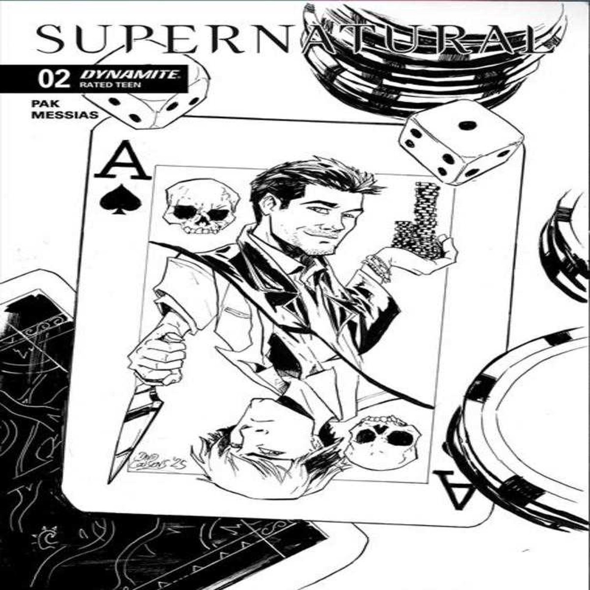Supernatural #2 Cover K David Cousens Line 1:7