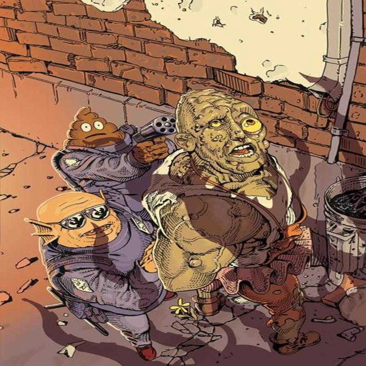 Toxie Team Up #5 (Of 5) Cover B Ben Clarkson With Exclusive Trading Card By Ben Clarkson Variant (Mature)