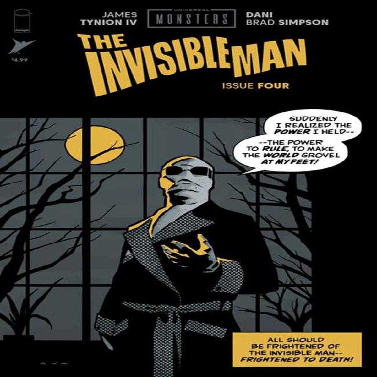 Universal Monsters The Invisible Man #4 (Of 4) Cover C 1:10