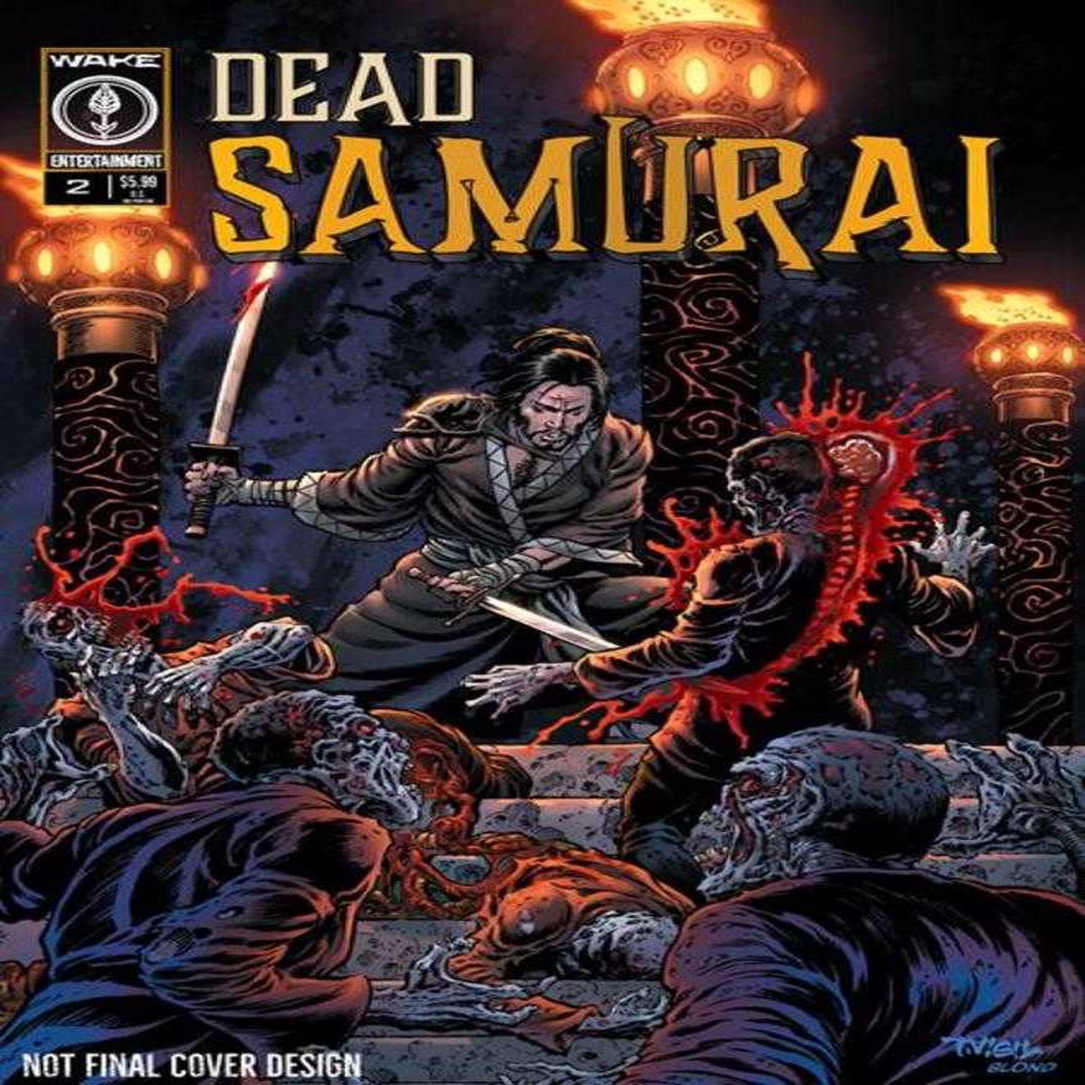 Dead Samurai #2 2 Nd Printing Cover B Tim Vigil (Mature)