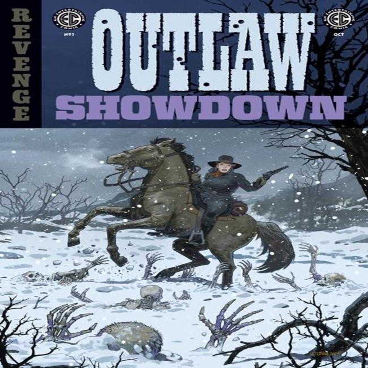 EC Outlaw Showdown #1 Cover C Ladronn Variant
