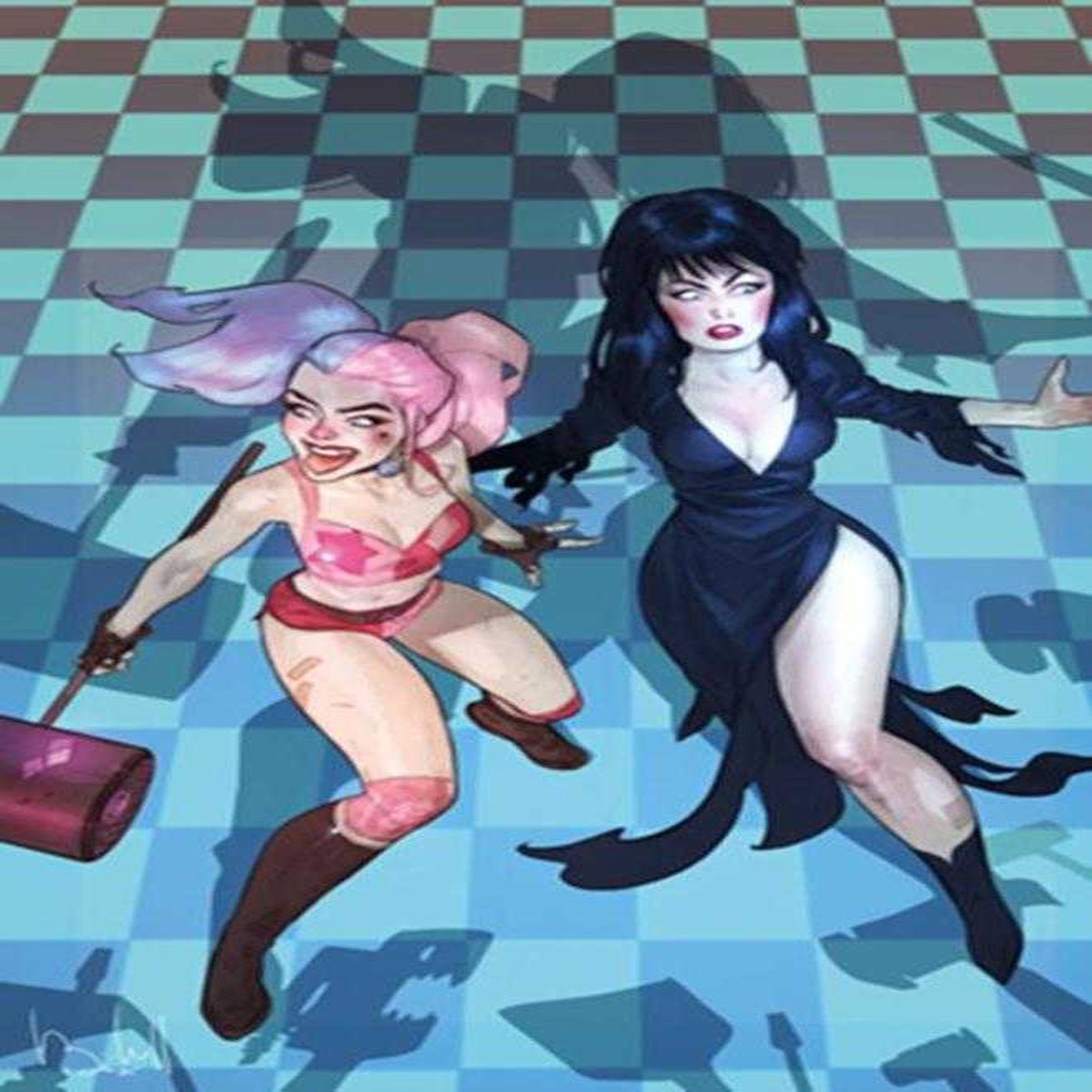 Harley Quinn X Elvira #2 Cover L Ben Caldwell 1:10