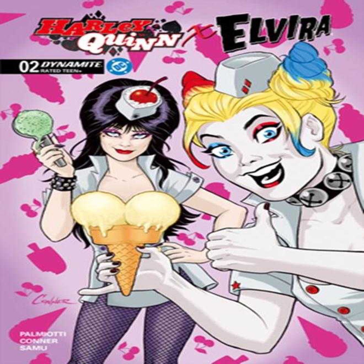Harley Quinn X Elvira #2 Cover N Conner Foil 1:15