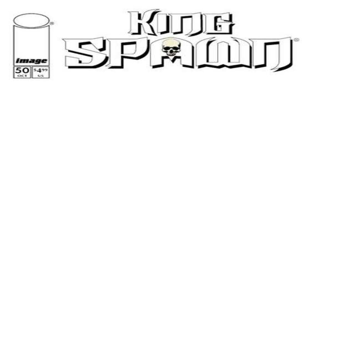 King Spawn #50 Cover D Blank Sketch Variant