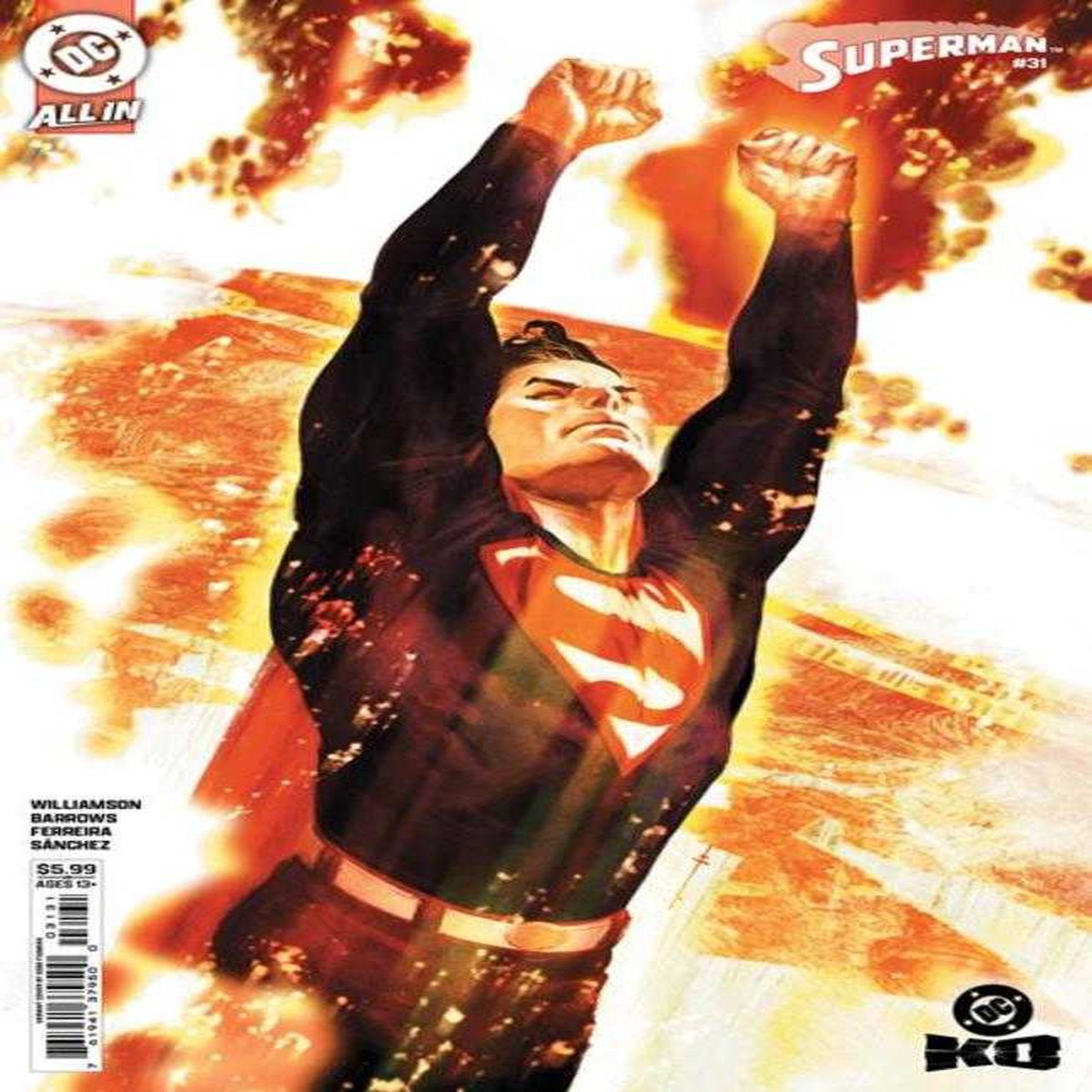 Superman #31 Cover C Sebastian Fiumara Card Stock Variant (DC K.O.)