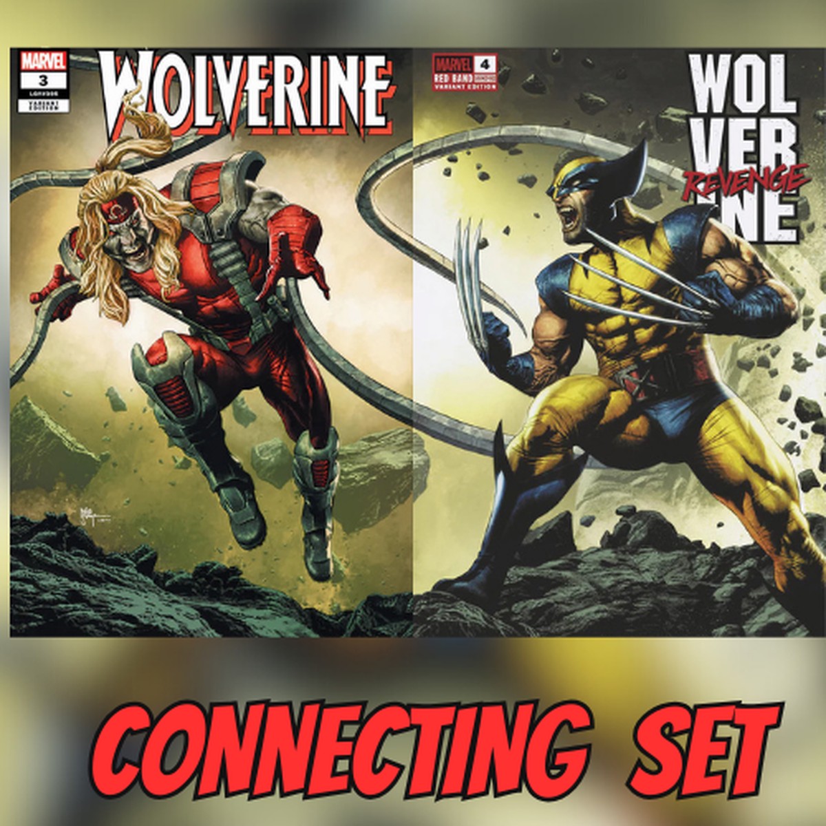 WOLVERINE #3 + Revenge - Red Band #4 SUAYAN Connecting SET