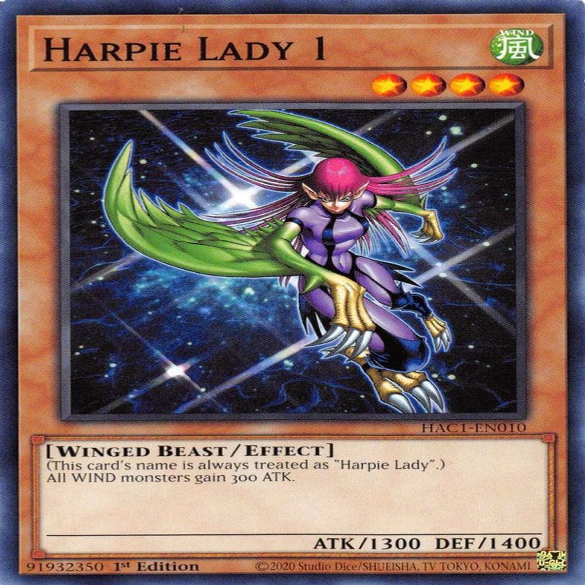 Harpie Lady 1 | HAC1-EN010