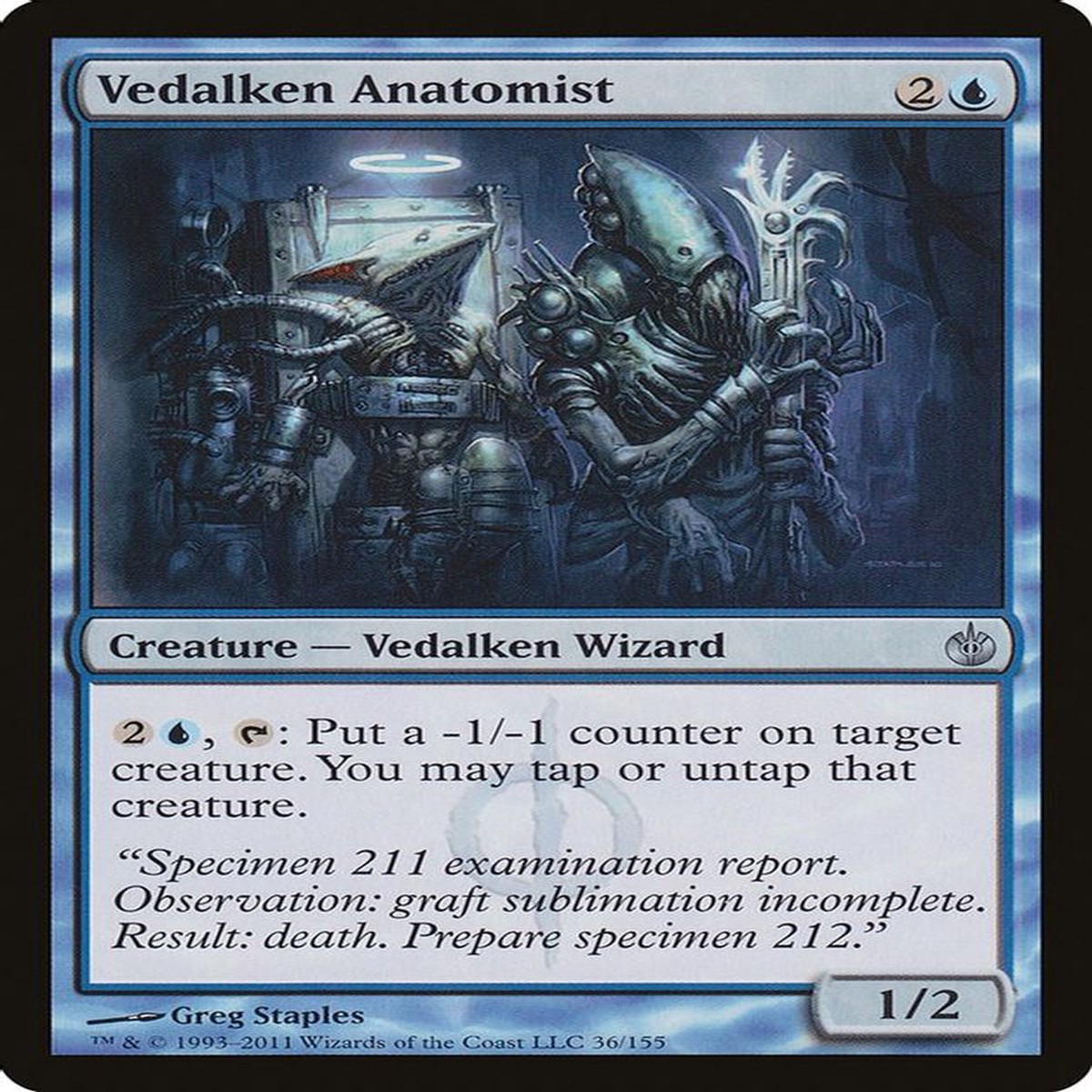 Vedalken Anatomist | 36 | Mirrodin Besieged