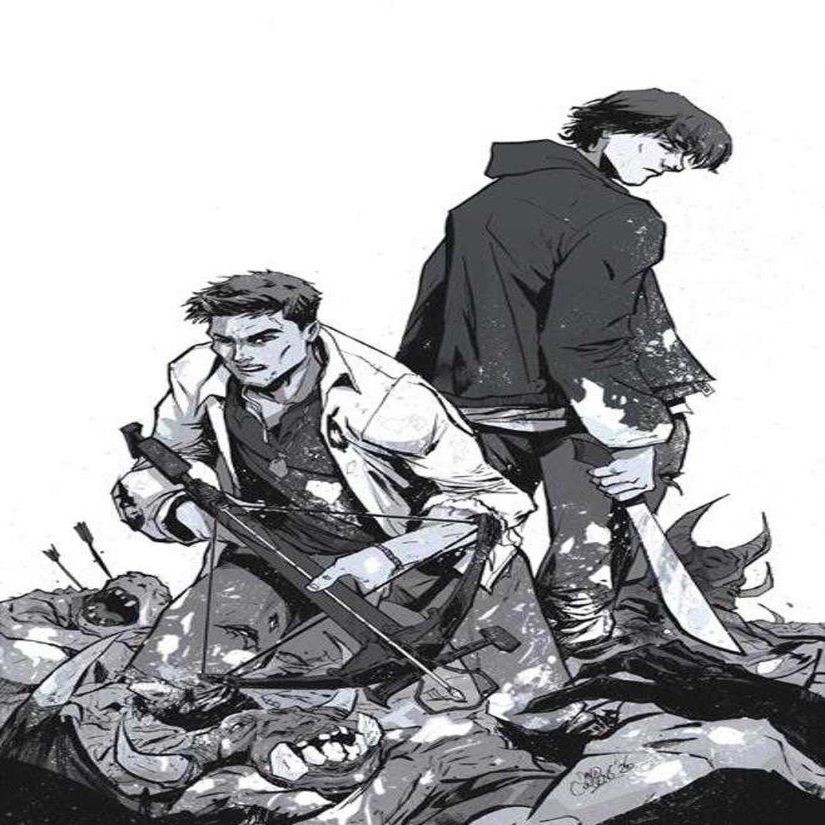 Supernatural #9 Cover L 1:5 David Cousens Line Art Full Art Variant