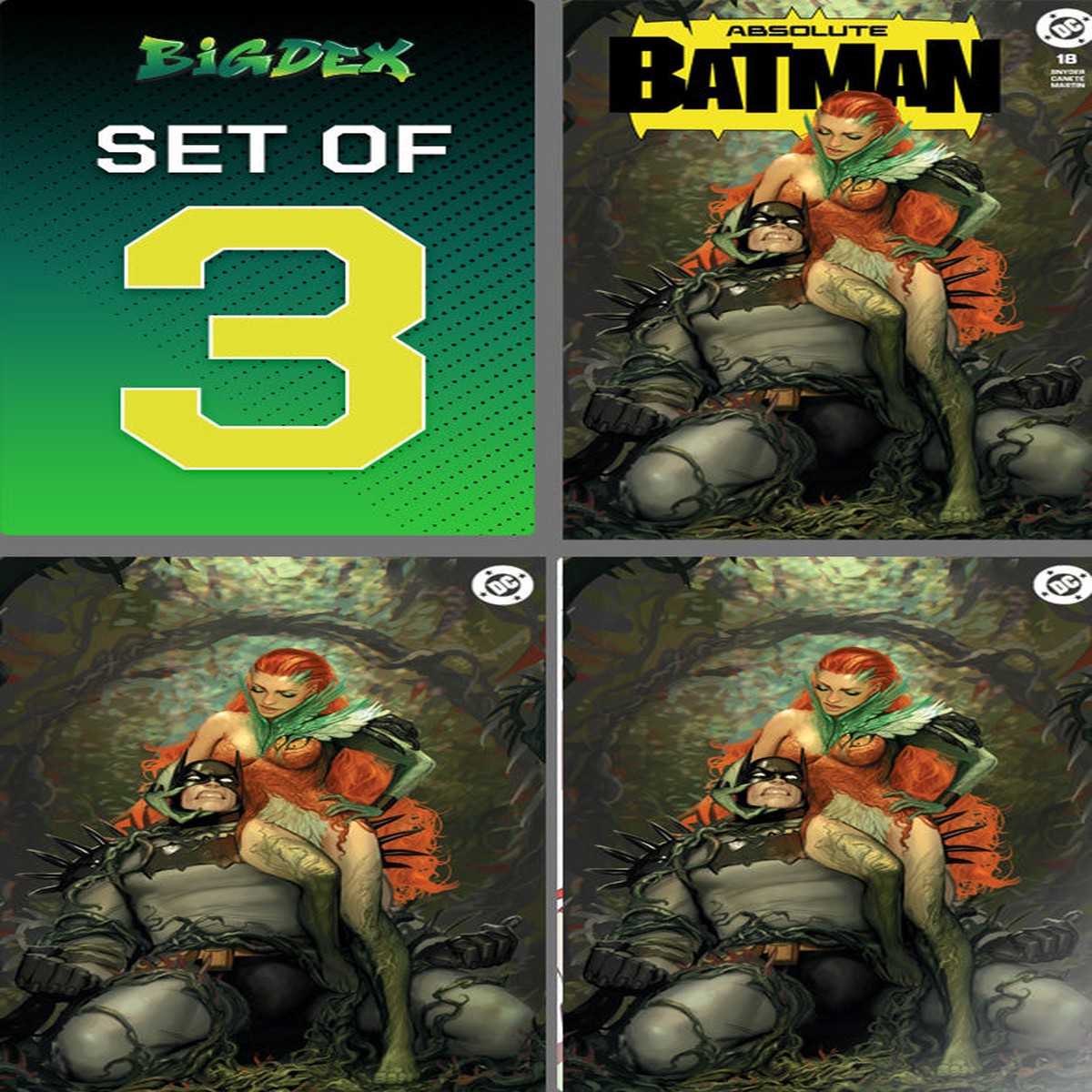 Absolute Batman #18 STJEPAN SEJIC Trade/Virgin/Foil Set