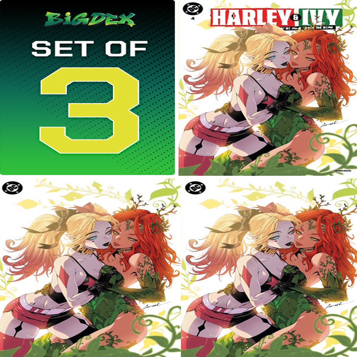 Harley & Ivy Life and Crimes #4 GODTAIL Exclusive Trade/Virgin/Foil Set