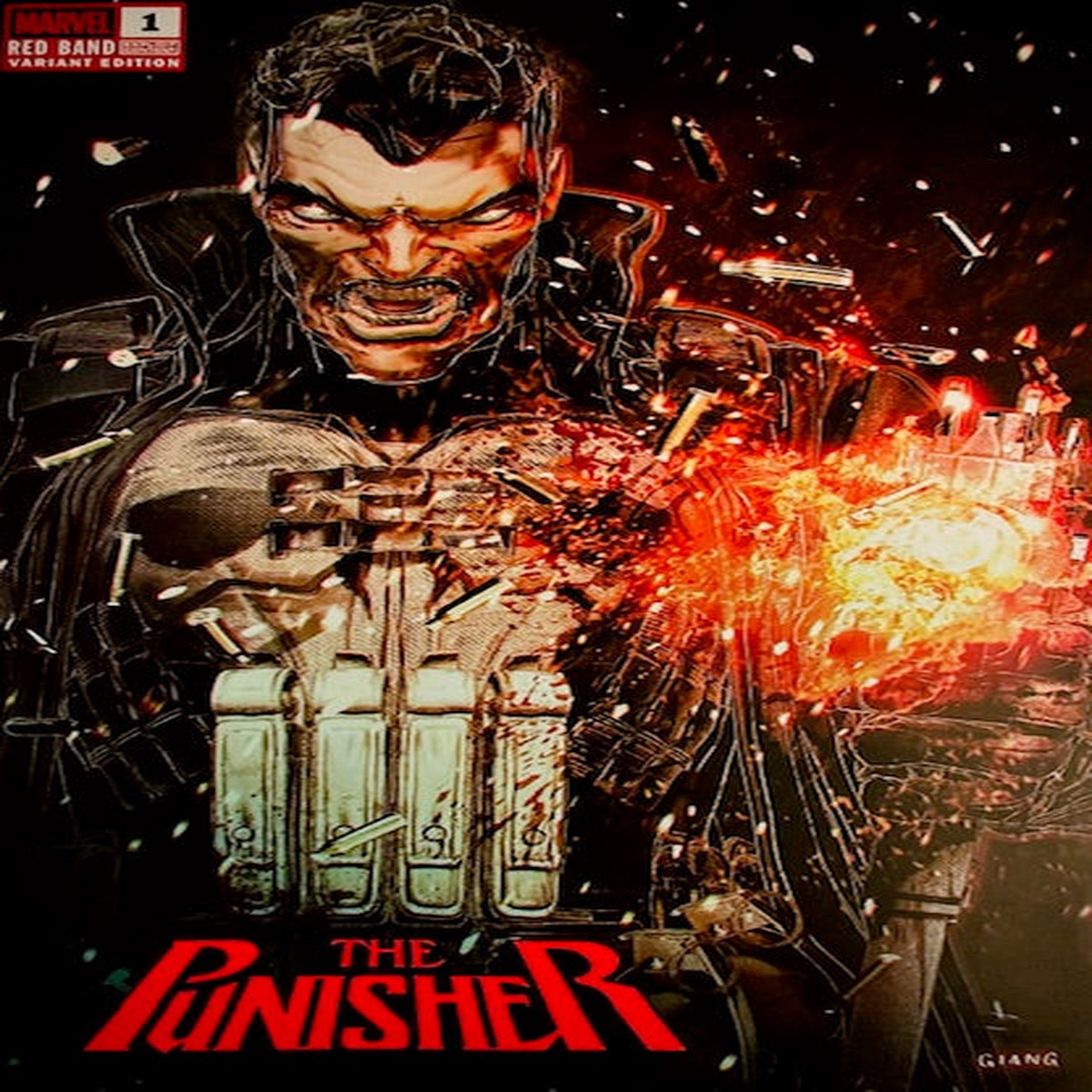 Punisher Red Band #1 JOHN GIANG Exclusive Trade Dress